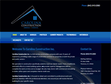 Tablet Screenshot of carolinaconstructioninc.com